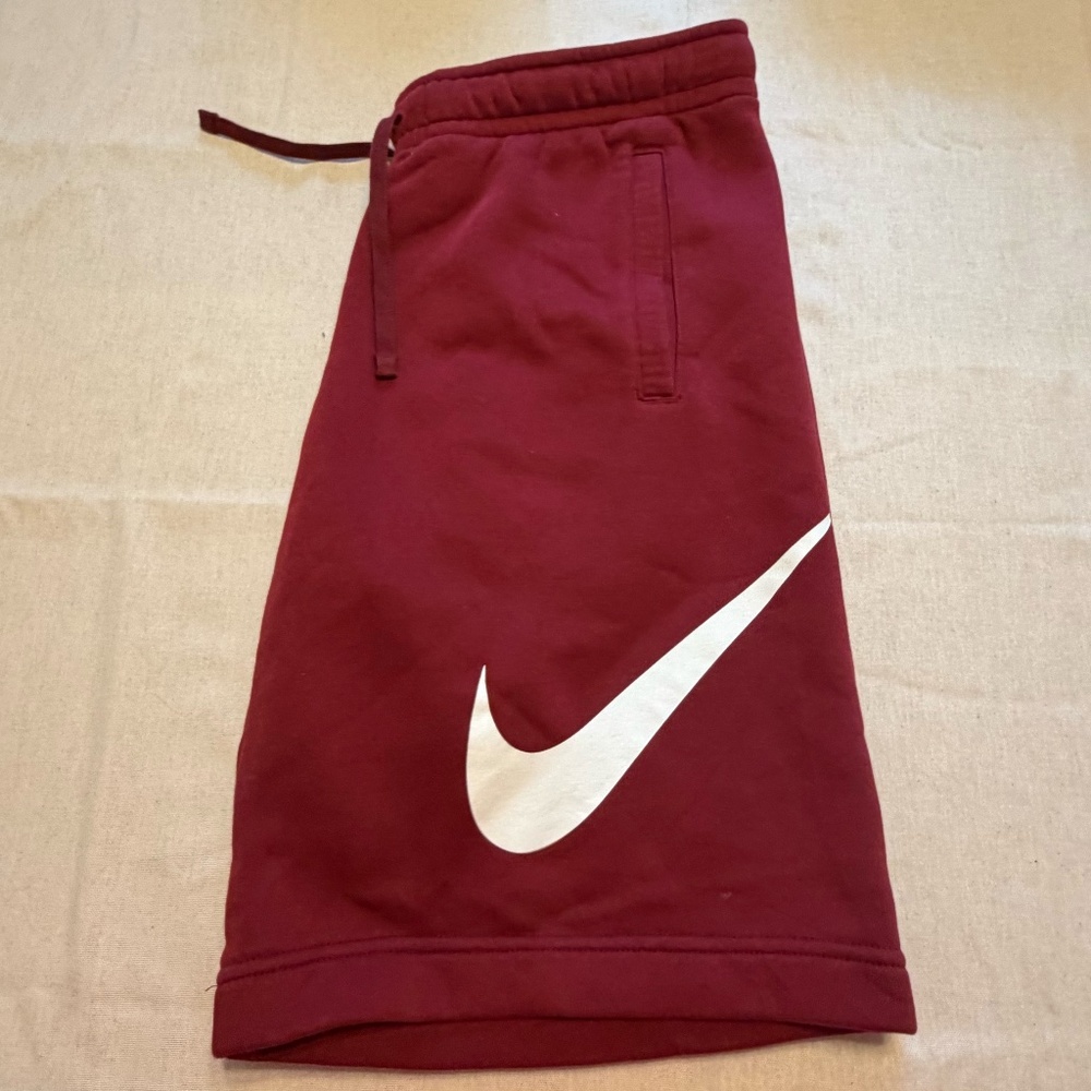 Red Nike Sweat Shorts